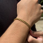 Combo Cadena y Pulsera Cubana + Dije